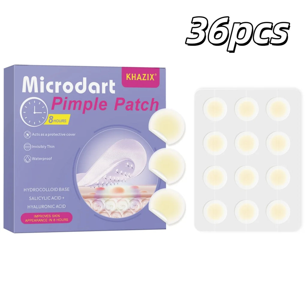 Microdart Pimple Patch Kit – 36 Dissolving Microneedle Patches for Deep Blemishes